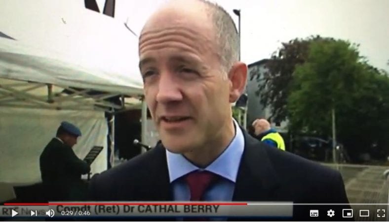 Cathal Berry Kildare South Election Candidate. RTE New Respect and Loyalty Parade Galway. Defence Forces Pay