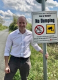 New Signs to Deter Illegal Dumping Between Portarlington and Monasterevin.